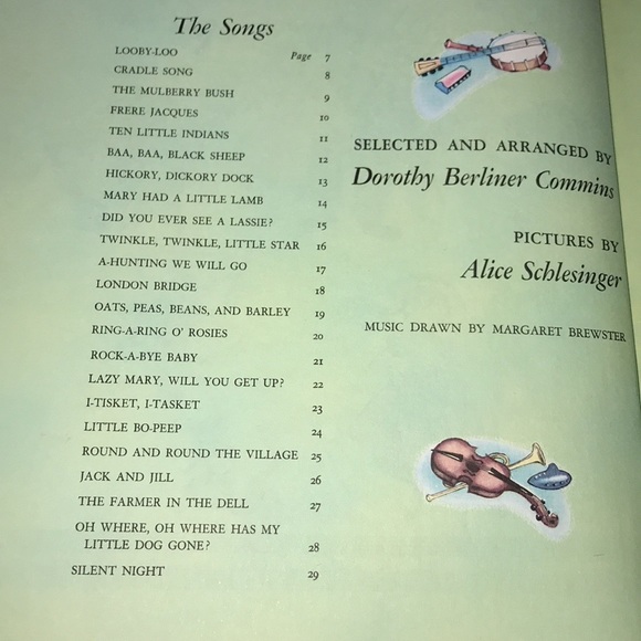 Vintage 70s CHILDRENS SONG Book~1977 Printing~Great Graphics - Picture 4 of 8
